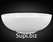 Salad bowl NataM d230mm corrugated round Color: white