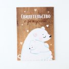 Папка для свидетельства о рождении «Мама и малыш», 23×17 см