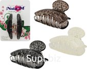 Краб для волос Классика прозрачный, 6,5см