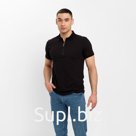 Футболка поло мужская MINAKU REGULAR FIT: чёрная, р-р 48
