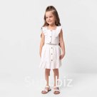 Комплект для девочки (топ, юбка) KAFTAN, размер 32 (110-116 см), белый