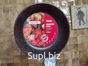 Сковорода литая Повар Люкс 24см, ручка на приклепке/6