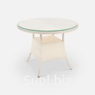 Стол Kipr D940 СТ (с упаковкой) Доминикана, RAL 1013, CT.Прозрачное