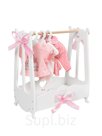 Hanger for doll clothes (wardrobe color white) Diamond Princess collection Article: 71719