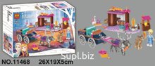 Конструктор LARI 11468 Холодное сердце Дорожные приключения Эльзы 119 дет. в кор. 26х19х5 см