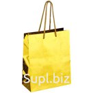 Пакет подарочный 18*23*10см ArtSpace, голографический желтый