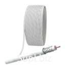 Кабель коаксиальный 3С-2V, 75 Ом, CCS/(оплётка Al, 48%), PVC, цвет белый, бухта 100 м, SIMPLE