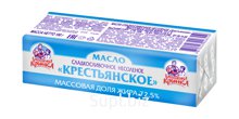 Масло "Крестьянское" м.д.ж. 72,5%, пр-во ТМ "Бабушкина Крынка" (РБ)