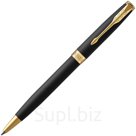 Ручка шариковая Parker Sonnet Core K528 Matte Black GT М 1.0 мм, корпус из латуни, чёрные чернила