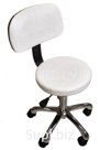 Стул мастера со спинкой, на хромированном пятилучье на колесах.
По высоте регулируется с помощью пневматики.
Диаметр сиденья - 360 мм.
Регулируется по высоте о…