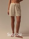 Шорты домашние женские SL HOME Linen, белые, размер L