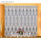 Тюль жаккардовая, размер 350 х 250 см, цвет белый