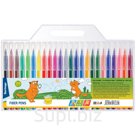 Фломастеры Berlingo "Жил-был кот", 24цв., смываемые, блистер