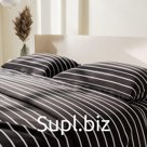 Постельное бельё 1.5-спальное «Этель» Black stripes, поплин