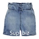 Джинсовые шорты для девочек, рост 122 см, цвет голубой