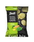 ЧИПСЫ ИЗ НАТУРАЛЬНОГО КАРТОФЕЛЯ CО ВКУСОМ ВАСАБИ И ИМБИРЯ. 
Состав: картофель, масло растительное, ароматизатор «Васаби и имбирь» (сахар, вкусоароматические ве…