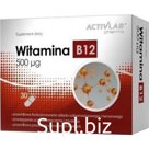 Витамины «ActivLab» Pharma, B12 500 мкг, FR/109, 30 капсул