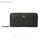 Кошелёк Cross Monaco Black, кожа наппа, гладкая, цвет чёрный, 19,5×10,2×2 см
