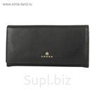 Кошелёк Cross Monaco Black, кожа наппа, гладкая, цвет чёрный, 20×11×2,5 см