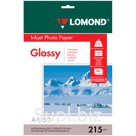 Фотобумага А4 для стр.принтеров Lomond, 215г/м2 (50л) гл.одн.