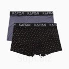 Набор трусов KAFTAN Hot Stop 2 штуки, чёрный/серый, размер 48