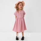Платье для девочки MINAKU: Cotton Collection, сиреневое, рост 122 см