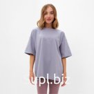 Футболка женская Basic line цвет серый, р-р 52
