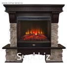 Электрокамин Rockland с электроочагом Evrika, 25.5", 2000 Вт, LED лампы