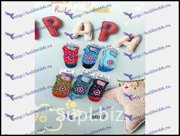 Краги детские мембрана,флис,тиксулейт р.р 3-6 лет 12 шт в уп микс
