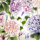 Салфетки бумажные Gratias «Гортензии в цвету», 20 шт, 33 × 33 см