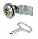 Щитовой замок 705-2, ключ бабочка, ригель изогнутый