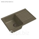 Мойка кухонная из камня Granfest ECO-78, 740х480 мм, цвет песочный