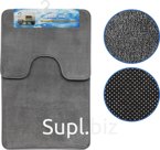 Bath and toilet mats Soft Size: 50x80cm, 50x40cm Color: dark gray