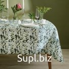 Скатерть «Доляна» Apple flowers, 146×220 см, 100% хлопок, рогожка 164 г/м²