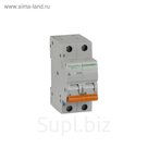 Выключатель автоматический Schneider Electric серия Домовой ВА63, 2п, 40 А, х-ка С, 4.5 кА