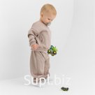 Комплект (свитшот и брюки) детский MINAKU, цвет коричневый, рост 80-86 см