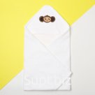 Махровое полотенце с уголком «Чебурашка», 75×75 см, хлопок 100%