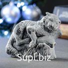 Сувенир "Тигр на бревне" 7х10 см