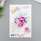 Татуировка на тело "Цветы" 10х15 см