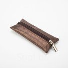 Ключница, длина 14 см, отдел на молнии, цвет коричневый