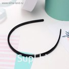 Ободок для волос "Ночка" рисунок, 0,5 см, чёрный