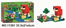 Конструктор LARI 11361 Майнкрафт Шерстяная Ферма 266 дет. 33.3х21х6 см