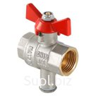 Valtec Кран шар. для подкл. датчика темп., 3/4"