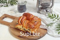 Булочка косичка с маком. Вес 200 гр.