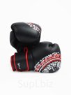 Боксерские перчатки FIGHT EMPIRE, ART, натуральная кожа, чёрные, размер 14 oz