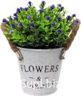 Decorative flower Clover in a pot. Size: 180x180x200mm. Color: purple.