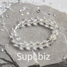 Браслет шар №10 "Горный хрусталь" ,d=5,5см