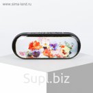 Футляр для очков, отдел на клапане, цвет чёрный