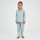 Пижама детская из фланели (рубашка, брюки) KAFTAN «Одуванчики», рост 110-116 см, мятная