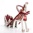 A horse with a sleigh